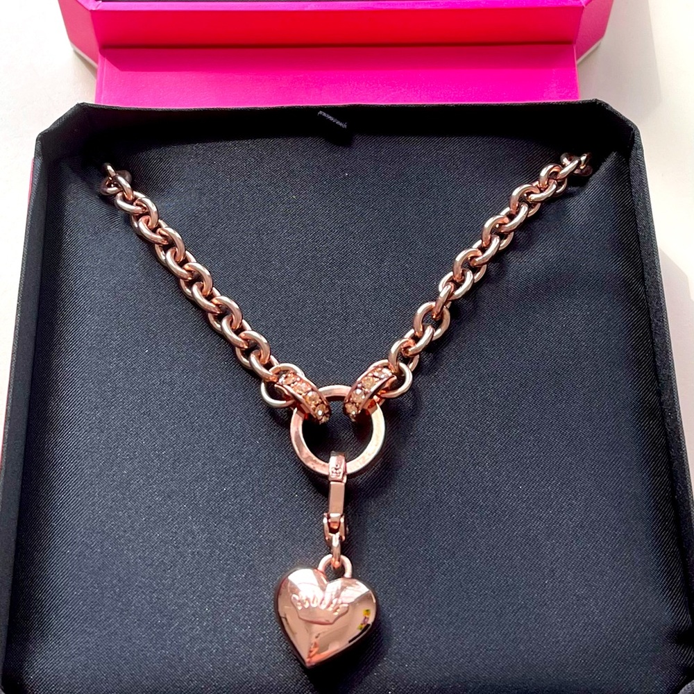 LINK CHARM CATCHER rose gold color